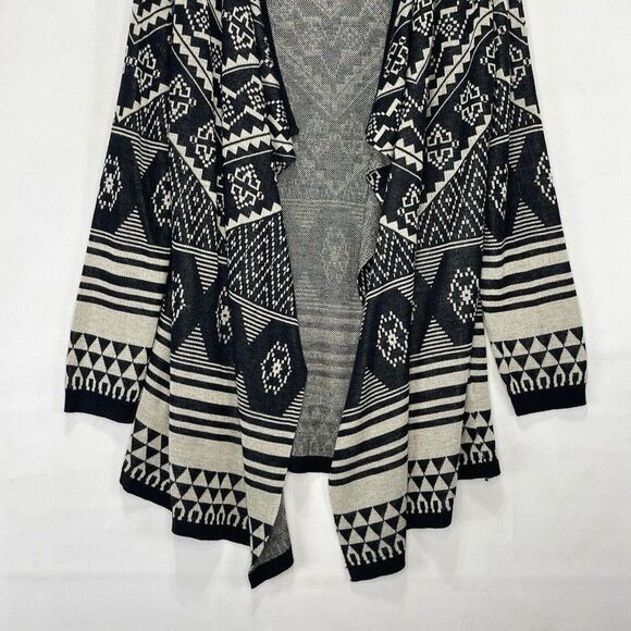 Aztec Cardigan Sweater Womens Medium 64 Sixty Five Draped - Picture 14 of 16